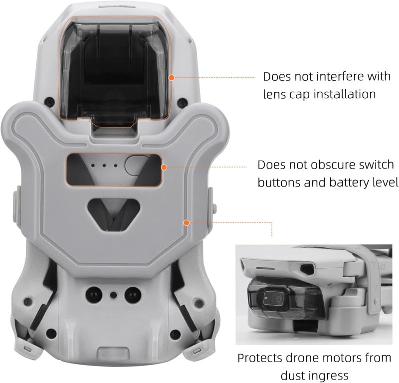 HeiyRC حامل مروحة BRDRC ميني 2 4K حزام واقي شفرات مثبت واقي مروحة لملحقات طائرة DJI Mavic Mini / Mini 2 / Mini SE / Mini 2 SE (رمادي) - Image 4